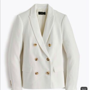 J. Crew White Double Breasted Blazer NWT